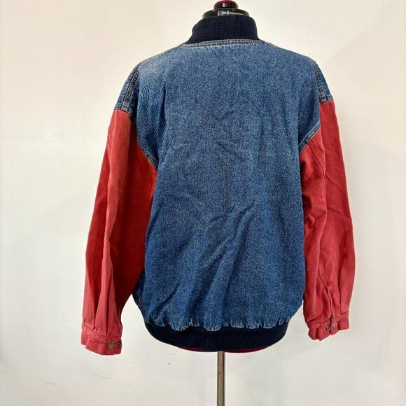 Vintage 1980s Canada Sportswear Racing Denim Jacket, Size M mens womens L - Picture 3 of 10